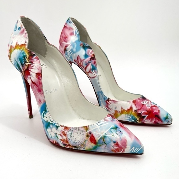 Christian Louboutin Hottie Walkie Walk A Mile In My Shoes Hot Chick Pump size 38 - Picture 1 of 16